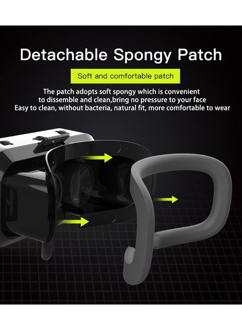 DUNISO VR Virtual Reality Headset,Adjustable VR Glasses for TV, Movies and Video Games,Ergonomic Design, Supports 3.5-7.2 Inch Mobile phones - Image 3